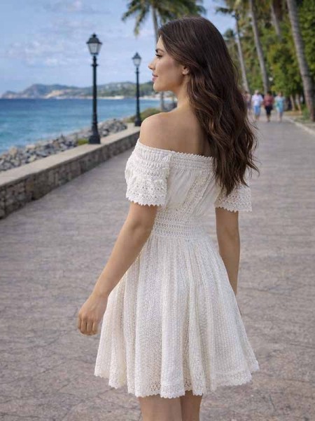 Abiti-mare-di-cotone-con-pizzi