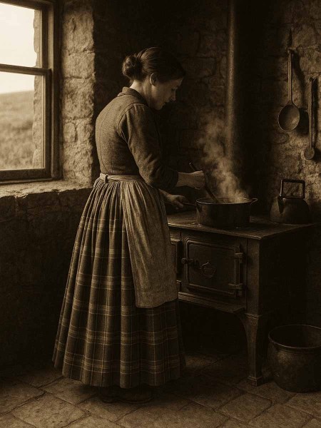 Gonna-invernale-in-tessuto-scozzese