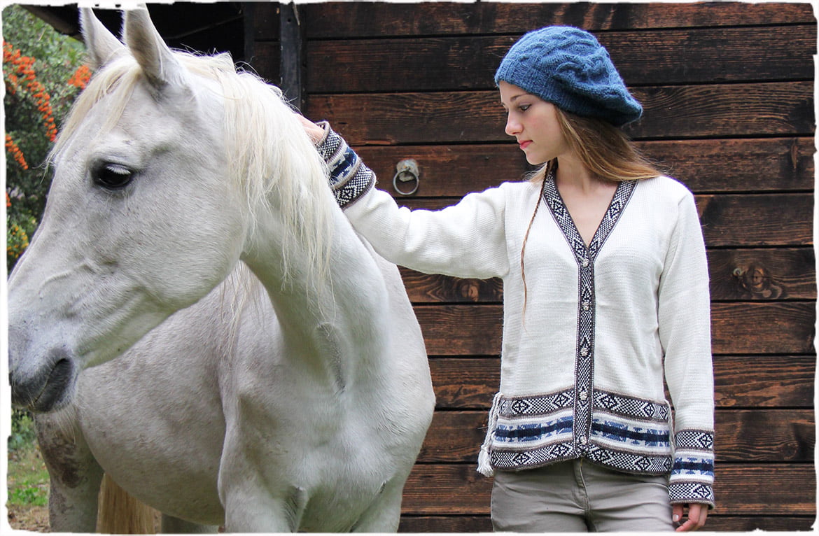 cardigan alpaca peruviano