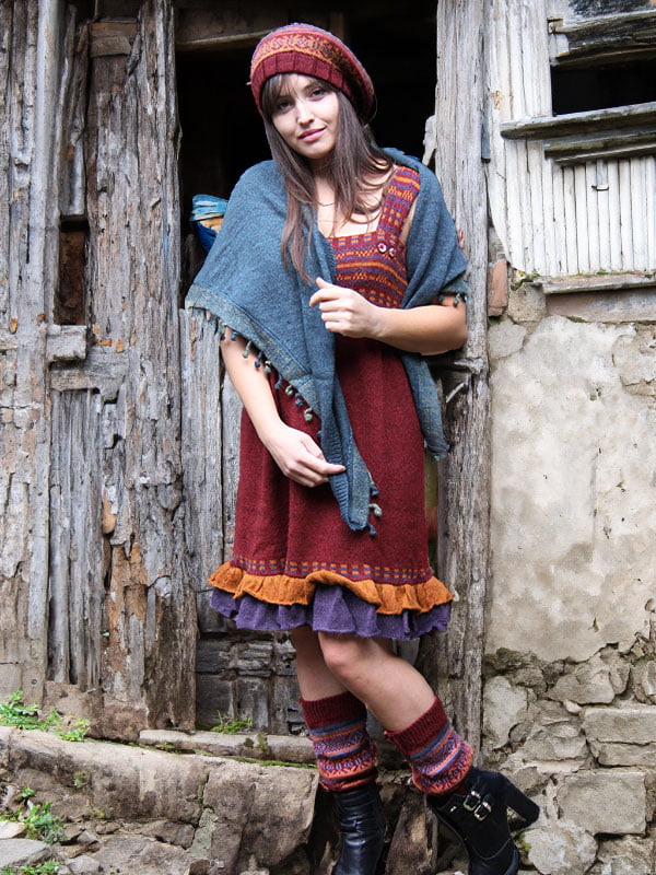 scaldamuscoli di lana e tacchi alti