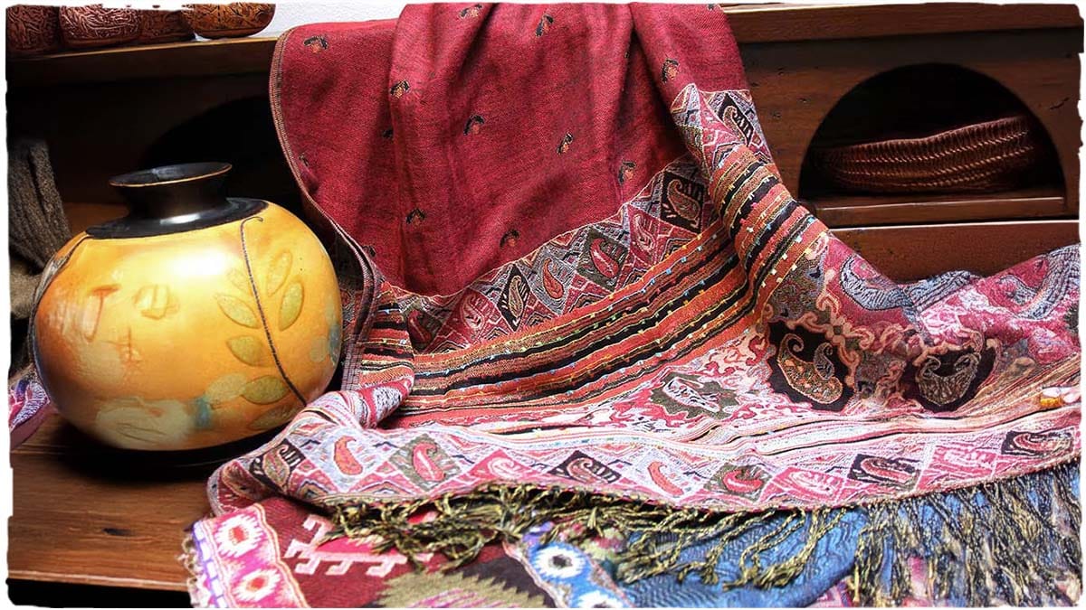 Pashmina in seta