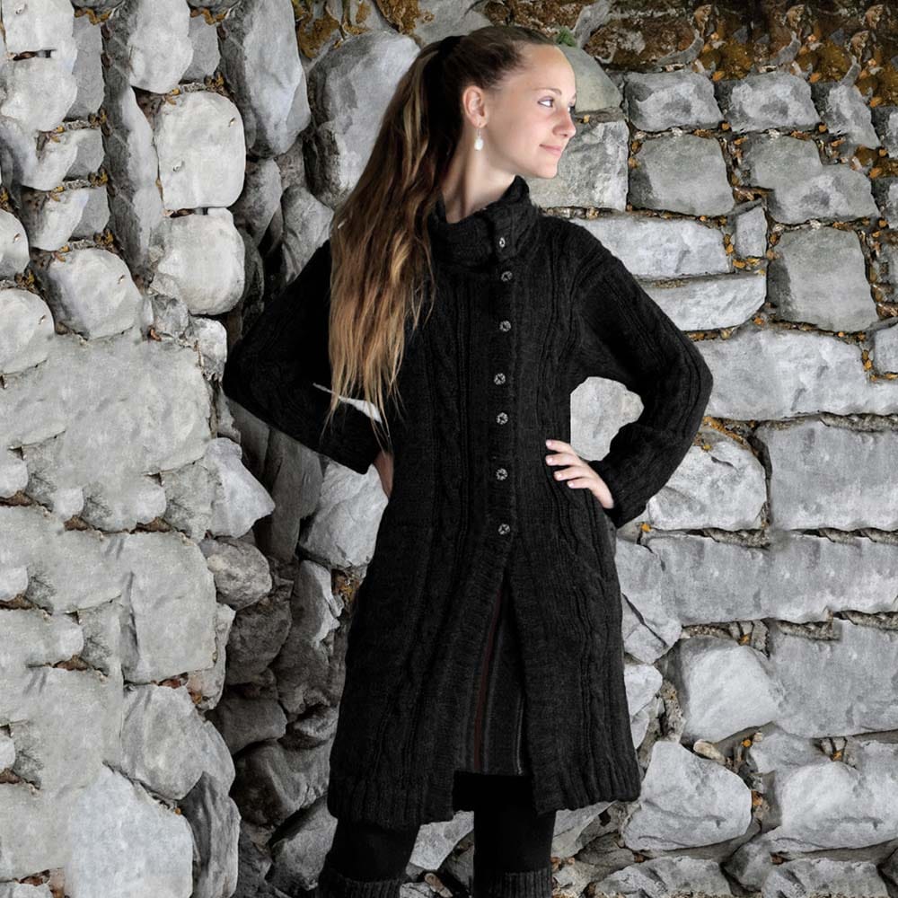 Cappotto donna in maglia Gina