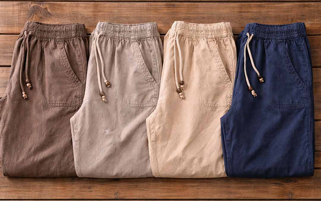 Pantaloni estivi uomo i colori del cotone peruviano