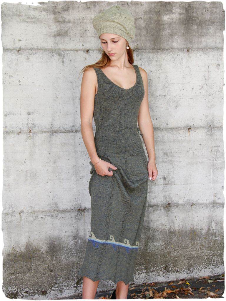 Vestito lana lungo Onda Vestiti invernali donna La Mamita