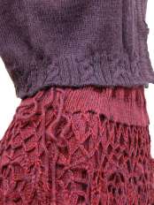 gonna alpaca rosso vino viola