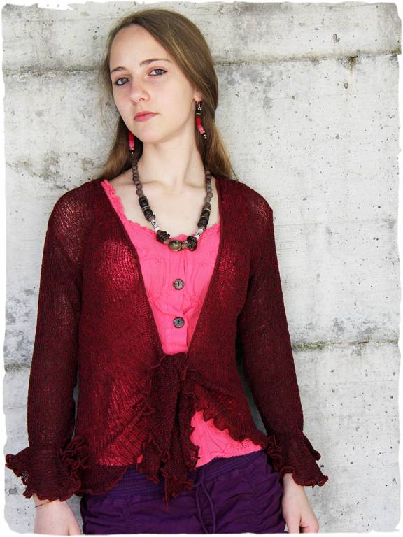 Bolero Donna Maniche Lunghe - Cardigan Elegante In Viscosa Per Tutte Le Stagioni - Foto 2