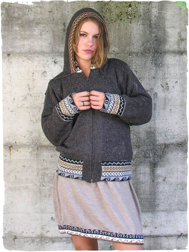 Giacca Donna In Lana Con Cappuccio - Morbida, Allentata, Doppia Faccia, Per Autunno E Inverno, Stile Casual - Foto 2