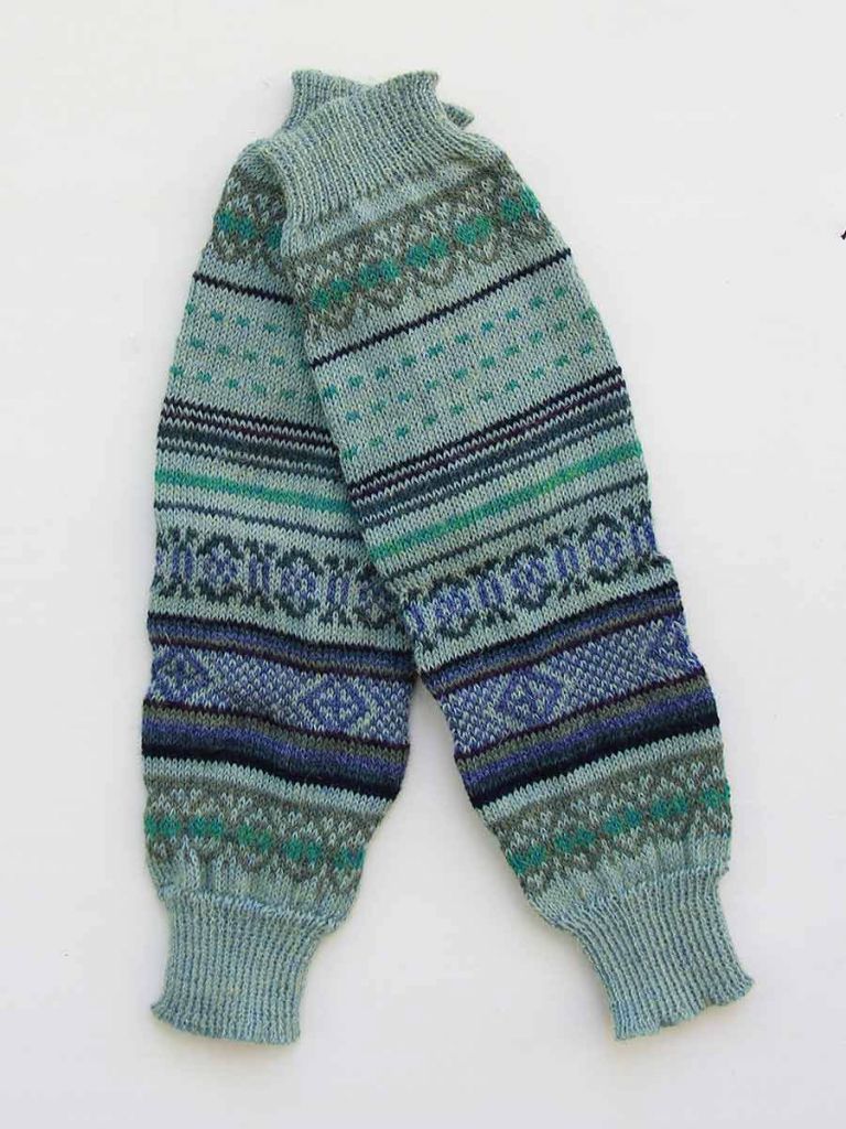 Leo Design Scaldamuscoli Donna In Misto Lana Di Alpaca E Agnello, A Coste, Taglia Unica, Caldi E Morbidi Per Inverno