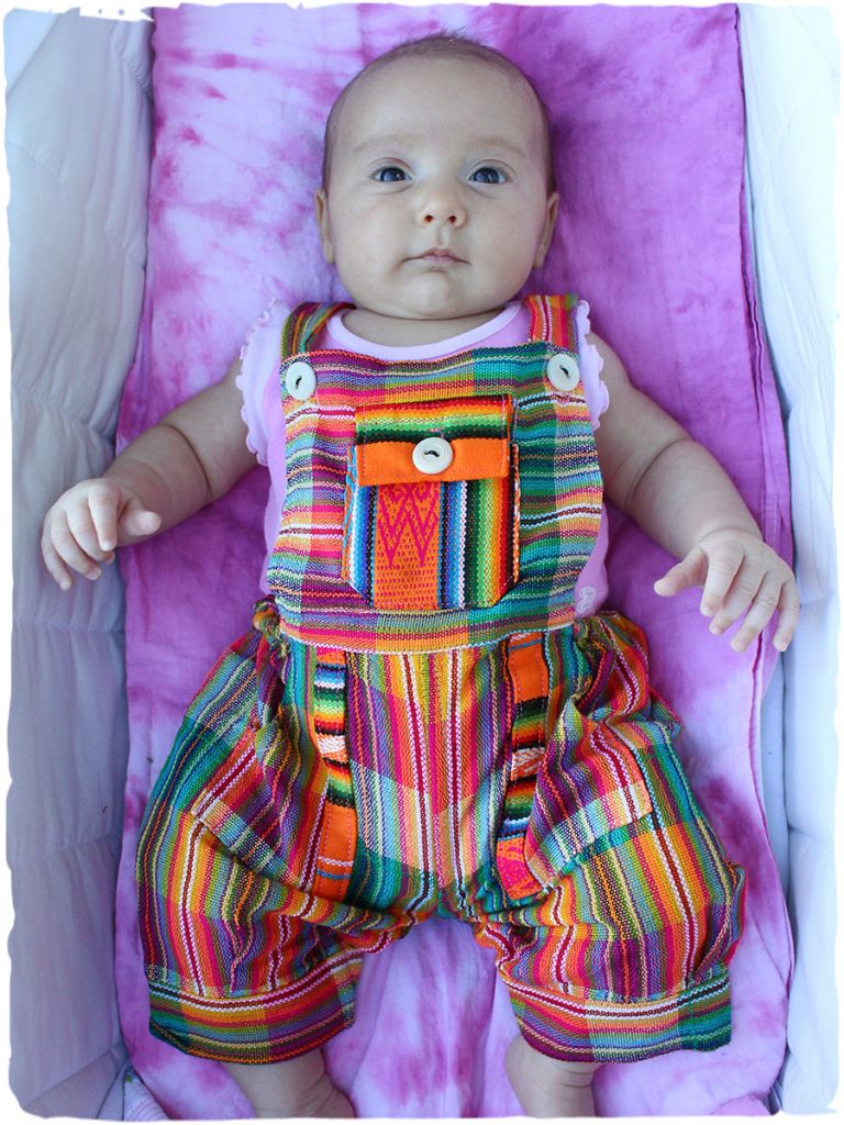 Salopette bebe Indo Salopettes corte per bambini La Mamita