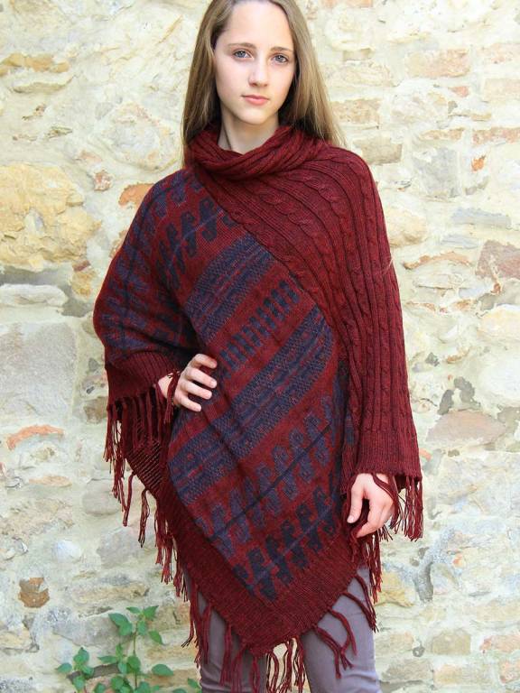 Poncho alpaca Sheila