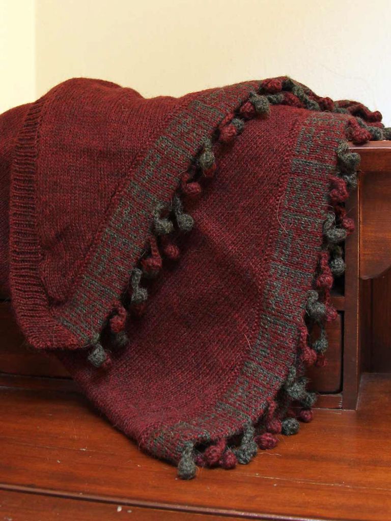 Scialle donna - Sciarpa triangolare in lana e cashmere colore nero