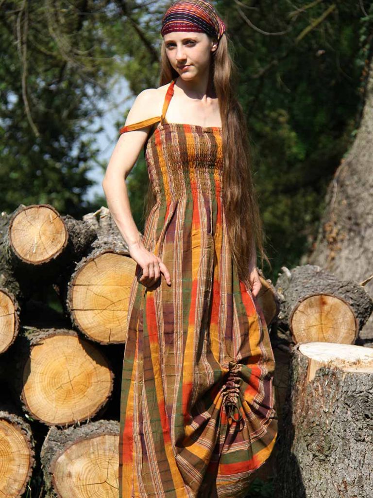Vestito etnico lungo Magda - Abiti gipsy chic - La Mamita