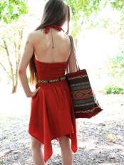 robe rouge femme ete mia