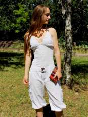 bio baumwoll 3 4 overall carmen