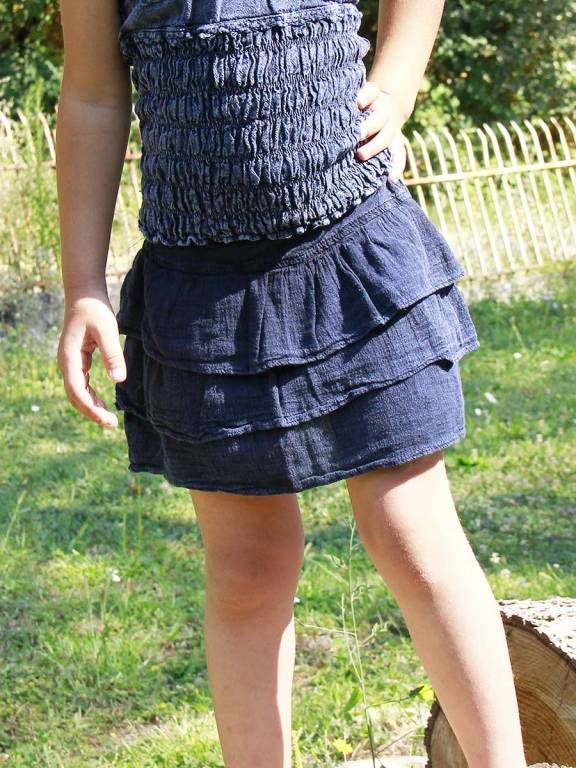 Gonnellina a balze Sally