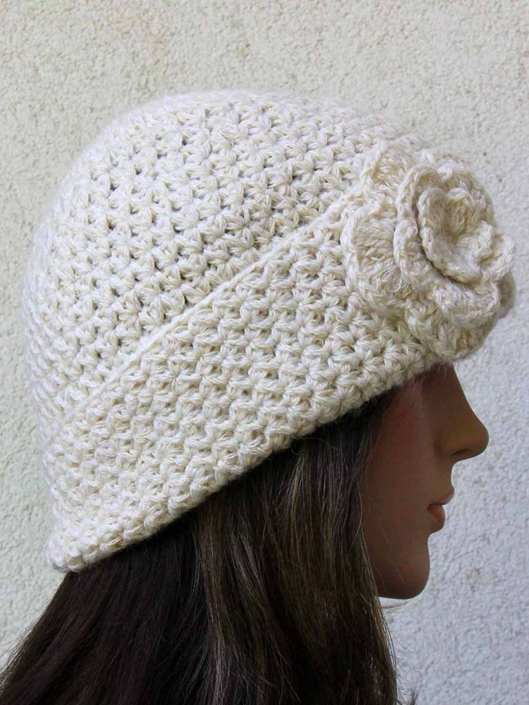 Cappello di lana all'uncinetto Maria - Cappelli di lana per donna