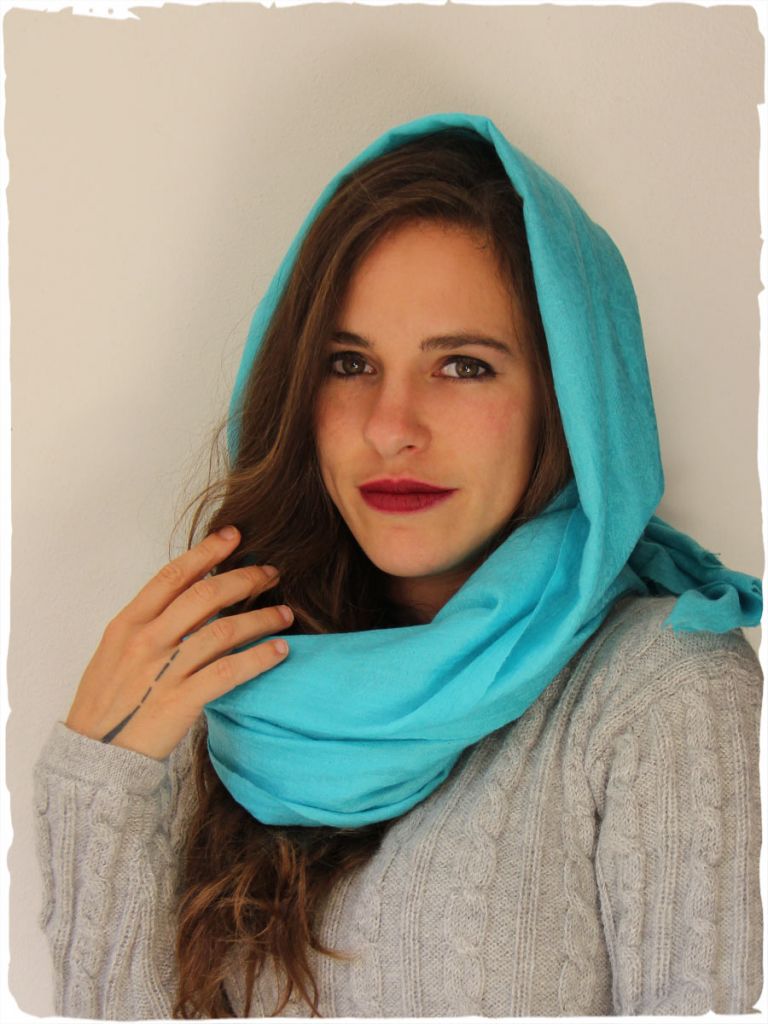 stola in cashmere celeste