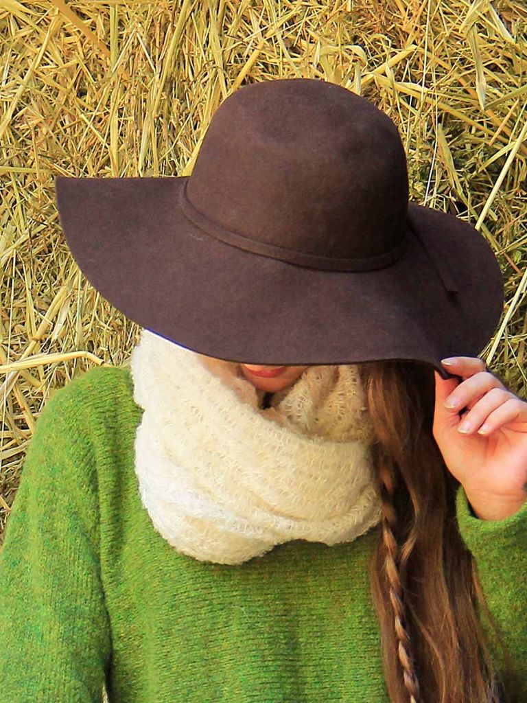 Cappello falda larga Lady - Cappelli in feltro - La Mamita