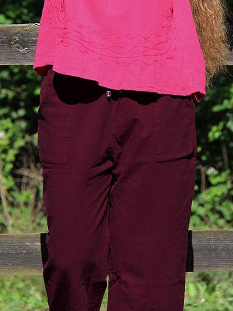 Pantaloni larghi alla caviglia Lorena - Pantaloni estivi donna - La Mamita