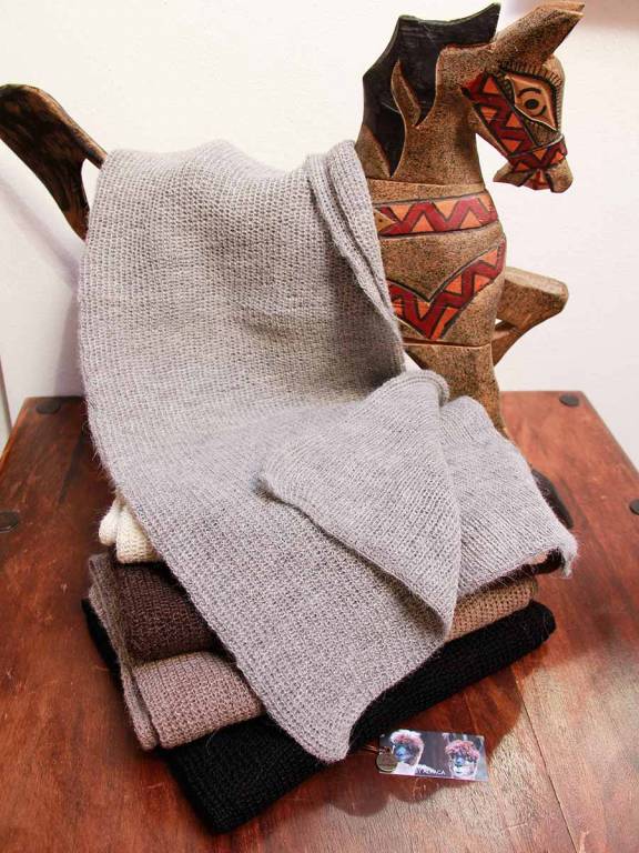 Sciarpa a punto inglese Alpaca Baby Inkawasi