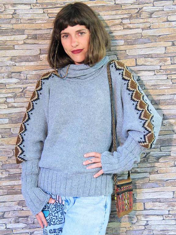 Maglia alpaca maniche pipistrello Juana