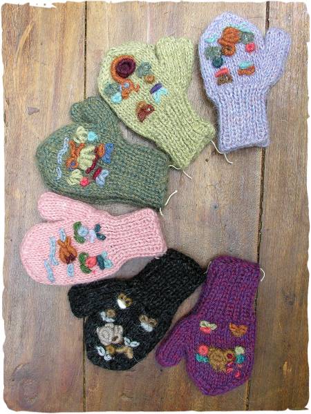 9 Paia Di Guanti In Pile Per Bambini 1-4 Anni - Caldi, Elasticizzati, Multicolore, Taglia Unica