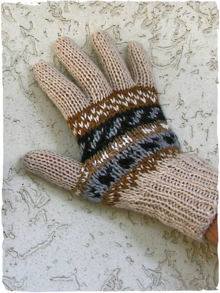 Guanto di alpaca Etnico