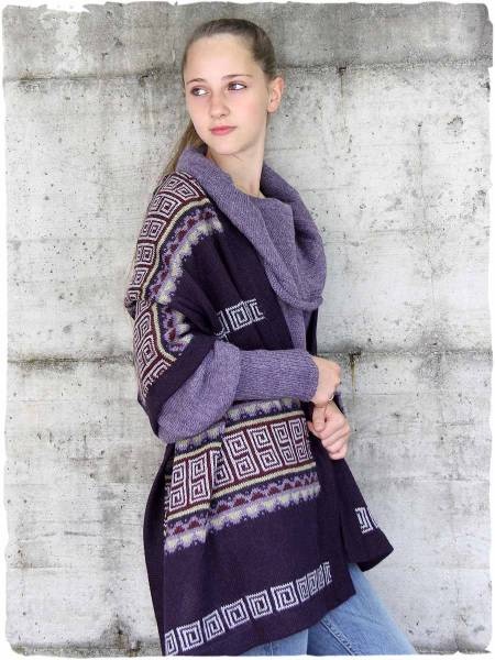Scialle in lana di alpaca Puno