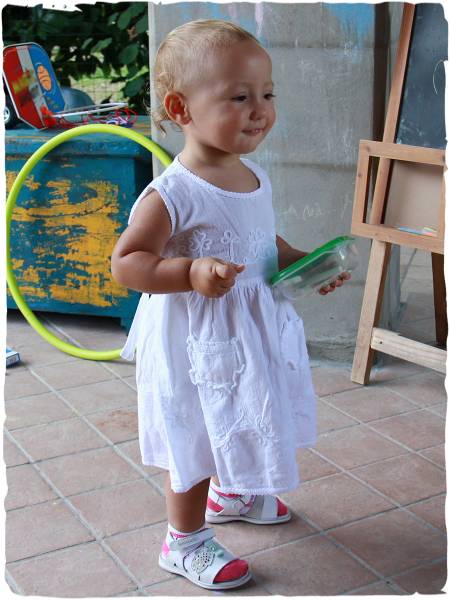 Vestito cotone bimba Rosa