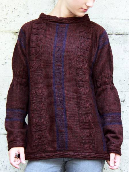 Pullover jacquard di alpaca Nazca