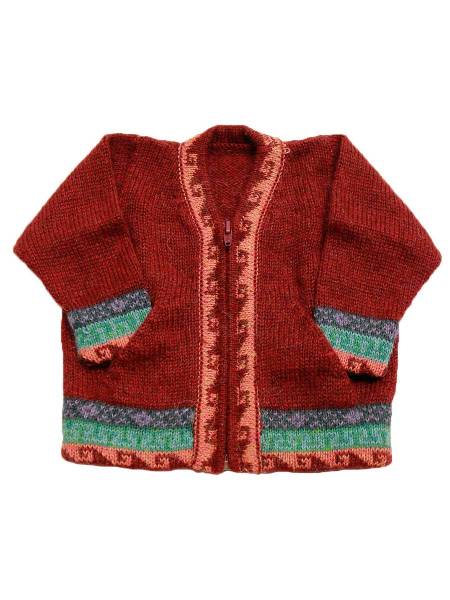 Cardigan neonato lana alpaca Enea