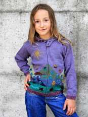 cardigan lana alpaca bimba Cheyenne.