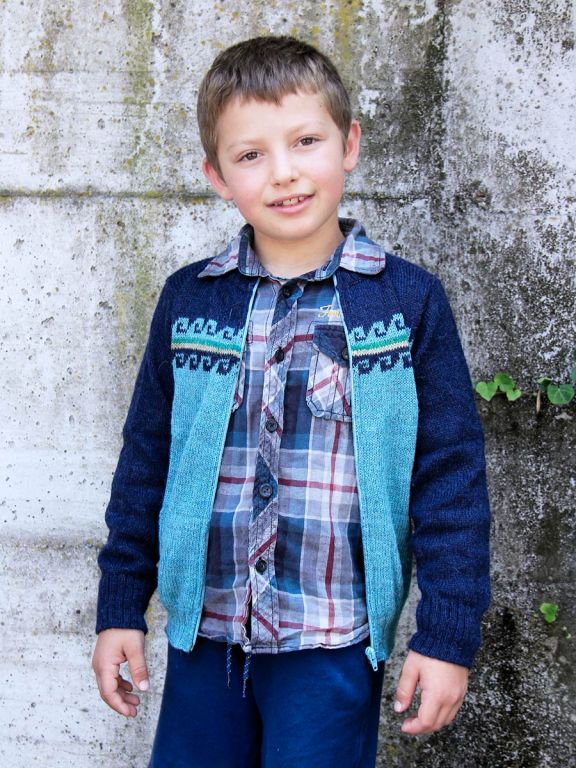 cardigan bambino con cerniera New Nikita.