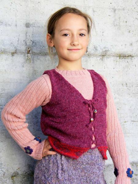 Gilet lana alpaca bimba Anna