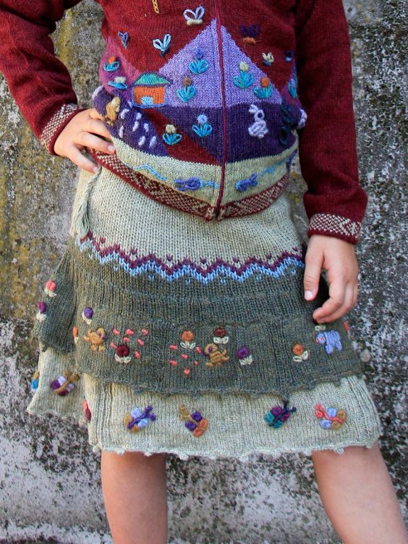 gonna di lana per bambina Giorgia.