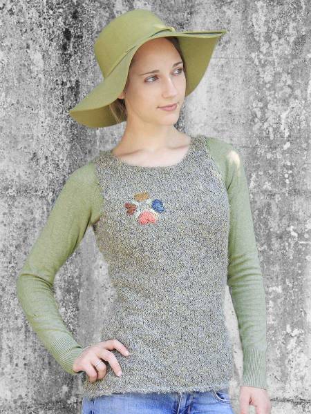 Maglione smanicato in alpaca Afrodite