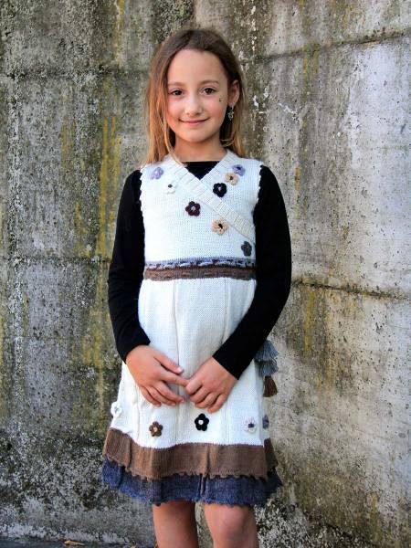 Abbigliamento Abbigliamento bambina Vestiti Abito sartoriale in lana,abito bambine,abito elegante,abito ruota 