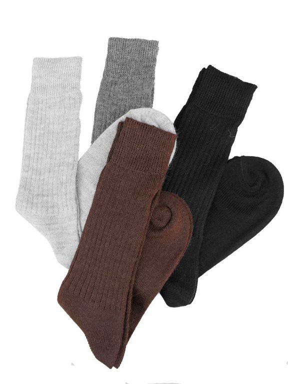 PASINI FASHION – 2 Paia Calze Uomo In Lana Di Alpaca, Collezione ANDE, Morbide E Termiche, Made In Italy - 6