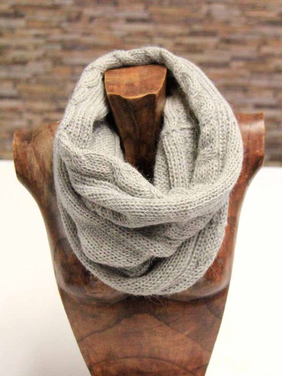 Sciarpa invernale per uomo pile anello bandana a maglia calda