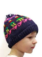Cappellino lana merinos Rey.
