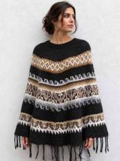poncho lana