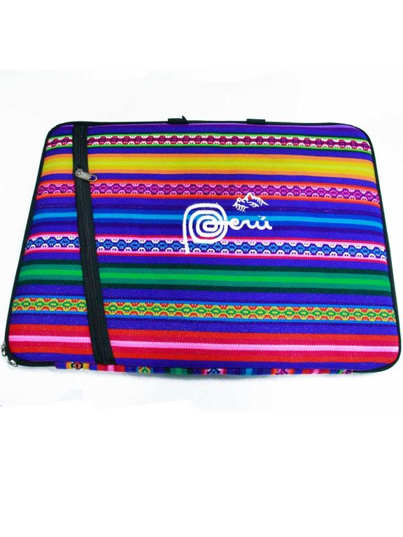 Borsa Porta Laptop Donna In Tela Cerata Con Stampa Fiori E Pois - Valigetta Impermeabile 40x28cm - Foto 8