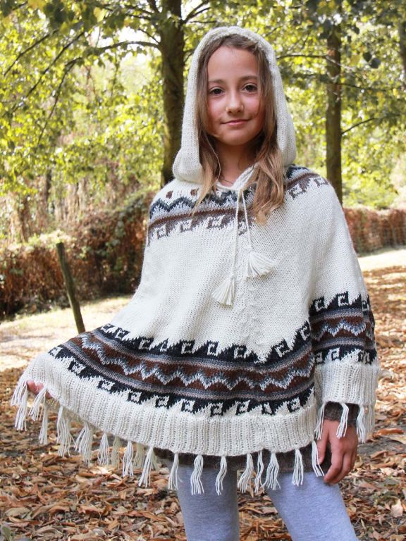 Poncho lana alpaca bimba Santana.