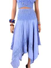 Asymmetrischer Gipsy Rock lang Scarlett.
