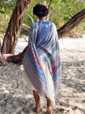 Silk scarf Sea.