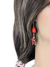 Pendientes colgantes Huayruro.