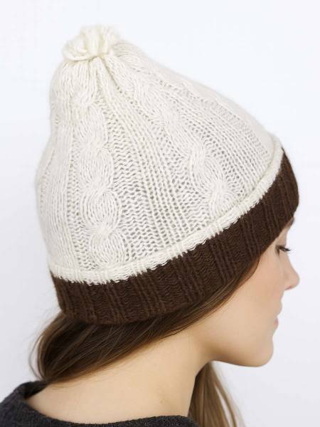 MUNSKT Berretto Invernale da Donna, Caldo Cappello Lavorato a Maglia Grossa con Fodera in Pile Termico, Cappello con Pompon per Sci all'aperto, Cappelli di Lana, Cappelli Invernali da Donna (Grigio