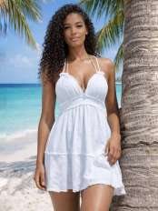 Vestito bianco corto Gipsy