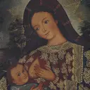 quadro ad olio Madonna con bambino